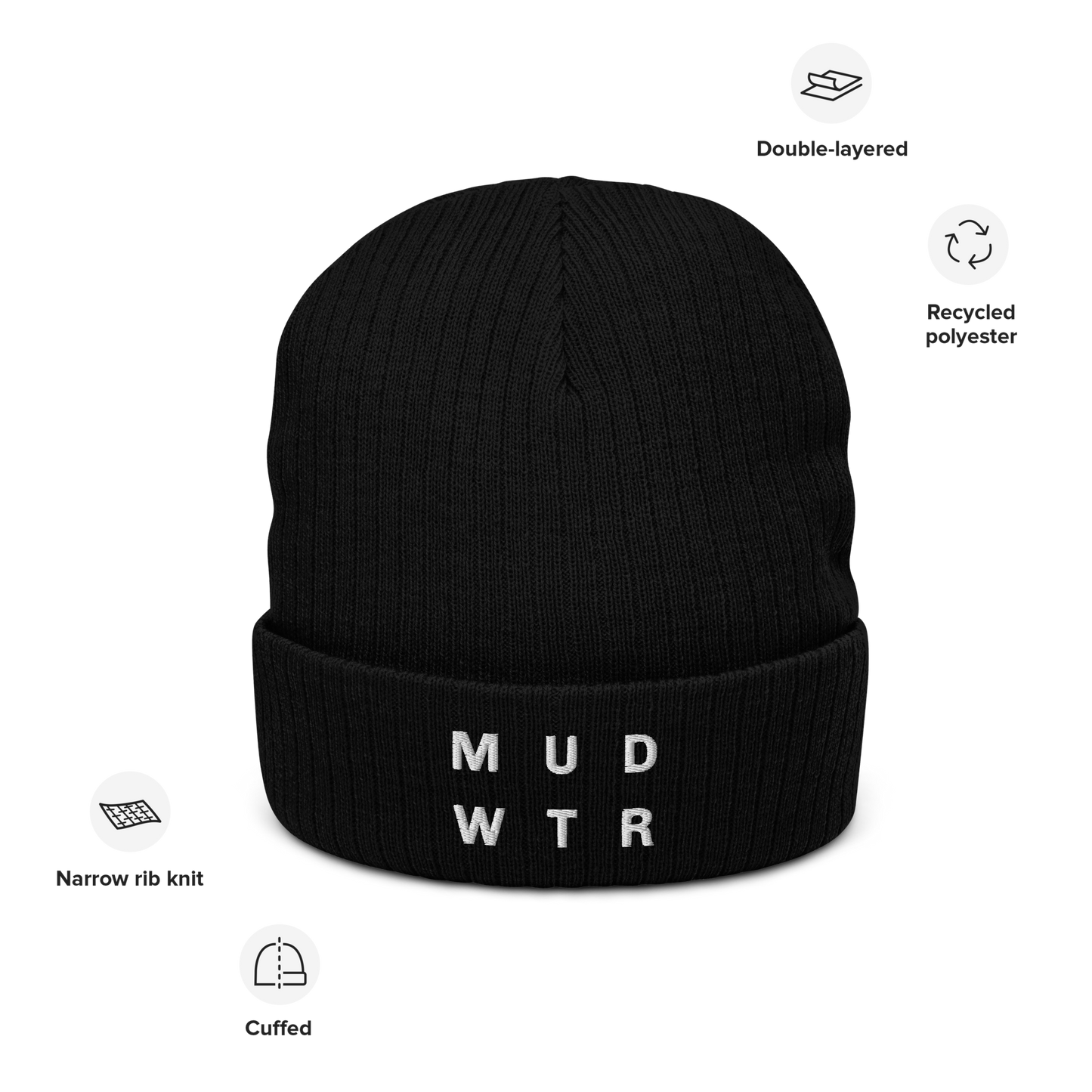 mud-wtr-beanie-g1 ribbed-knit-beanie-black-front-6478f6ebb8db4.png