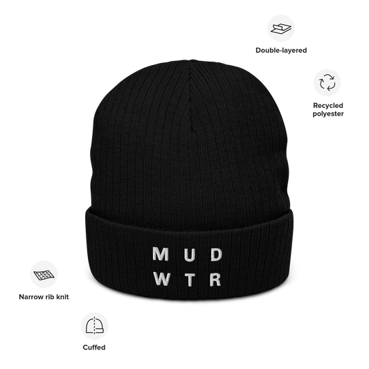 mud-wtr-beanie-g1 ribbed-knit-beanie-black-front-6478f6ebb8db4.png